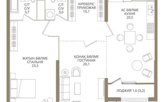 Продажа 3-комнатной квартиры, 85 м², ул. Розыбакиева, дом  197/2 - Продажа  трехкомнатных квартир в новостройках Алматы без посредников с фото