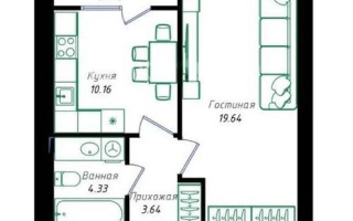 Продажа 1-комнатной квартиры, 40 м², пр. Улы Дала, дом  38а - Продажа квартир в Астане без посредников