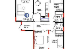 Продажа 4-комнатной квартиры, 112.56 м² - Продажа четырехкомнатных квартир в р-не Есиль Астаны