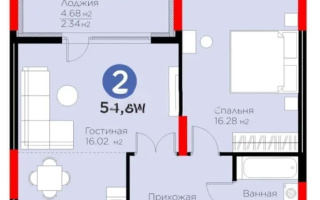 Продажа 2-комнатной квартиры, 54.8 м², ул. Кунаева, дом  3 стр - Продажа  двухкомнатных квартир в новостройках Астаны без посредников