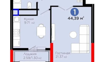 Продажа 1-комнатной квартиры, 44.3 м² - Продажа квартир в Казахстане - страница 80