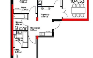 Продажа 3-комнатной квартиры, 104.53 м², ул. Минина, дом  14а - Продажа  трехкомнатных квартир в новостройках Алматы без посредников