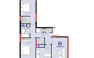 Продажа 3-комнатной квартиры, 90 м², ул. Рыскулова, дом  18/1 - Продажа  трехкомнатных квартир в новостройках Астаны