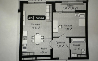 Продажа 2-комнатной квартиры, 47.23 м², ул. А-102, дом  11/2 - Продажа квартир в Астане без посредников