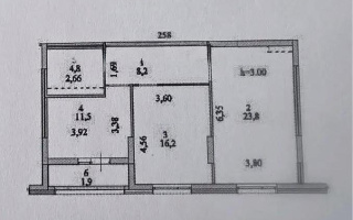 Продажа 3-комнатной квартиры, 66.4 м², ул. Е-429, дом  14/1 - Продажа квартир в Казахстане