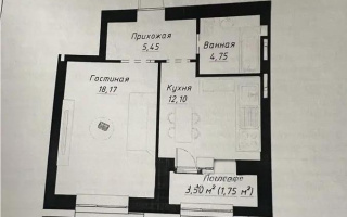 Продажа 1-комнатной квартиры, 42.22 м², ул. Калдаякова, дом  12 - Продажа  однокомнатных квартир в Астане