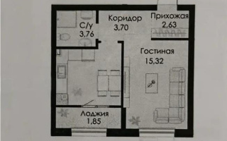 Продажа 2-комнатной квартиры, 37.35 м², Алматы-Бишкек тр., дом  8971а - Продажа квартир в Казахстане