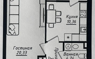 Продажа 1-комнатной квартиры, 40.43 м² - Продажа квартир в кирпичном доме в Казахстане