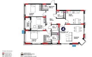 Продажа 4-комнатной квартиры, 135.5 м² - Продажа четырехкомнатных квартир от собственников в Астане