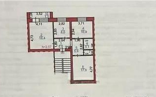 Продажа 3-комнатной квартиры, 74 м² - Продажа трехкомнатных квартир в кирпичном доме в Караганде