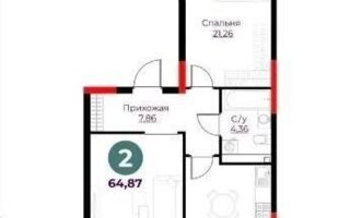 Продажа 2-комнатной квартиры, 64.87 м² - Продажа двухкомнатных квартир в блочном доме в Казахстане - страница 2