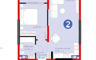 Продажа 2-комнатной квартиры, 46.95 м² - Продажа квартир в Наурызбайском р-не Алматы