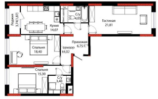 Продажа 3-комнатной квартиры, 90.8 м², ул. Бухар жырау, дом  12/2 - Продажа  трехкомнатных квартир в Астане