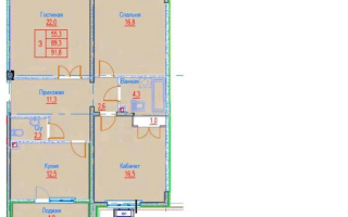 Продажа 3-комнатной квартиры, 91.6 м², ул. Сулейменова, дом  14 - Продажа  трехкомнатных квартир в Алматы