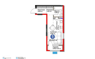 Продажа 1-комнатной квартиры, 29 м², мкр-н Гажайып, дом  33 - Продажа  однокомнатных квартир в новостройках Алматы без посредников