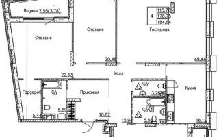 Продажа 4-комнатной квартиры, 187.7 м², ул. Бокейхана, дом  16/2 - Продажа  четырехкомнатных квартир в Астане