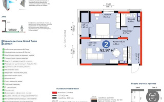 Продажа 2-комнатной квартиры, 53 м², пр. Туран, дом  43/5 - Продажа  двухкомнатных квартир в новостройках Астаны