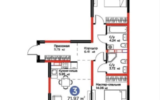 Продажа 3-комнатной квартиры, 71.97 м² - Продажа трехкомнатных квартир в монолитно-каркасном доме в Алматы - страница 3