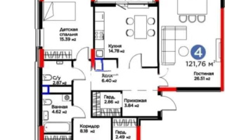 Продажа 4-комнатной квартиры, 122 м², ул. Бухар жырау, дом  33 - Продажа  четырехкомнатных квартир в Астане без посредников