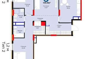 Продажа 3-комнатной квартиры, 105.2 м² - Продажа трехкомнатных квартир в Астане - страница 46