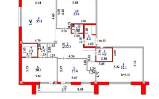 Продажа 4-комнатной квартиры, 172.1 м², ул. Акмешит, дом  19/1 - Продажа  четырехкомнатных квартир в новостройках Астаны без посредников