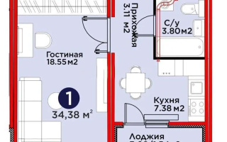 Продажа 1-комнатной квартиры, 34.38 м² - Продажа квартир в новостройках Астаны без посредников - страница 97