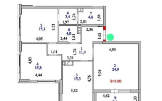 Продажа 3-комнатной квартиры, 100 м², ул. Толе би, дом  52 - Продажа квартир в Астане