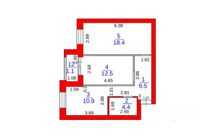 Продажа 2-комнатной квартиры, 56 м² - Продажа двухкомнатных квартир в Городе Караганды