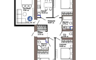 Продажа 4-комнатной квартиры, 93.14 м² - Продажа  четырехкомнатных квартир в новостройках Астаны - страница 6