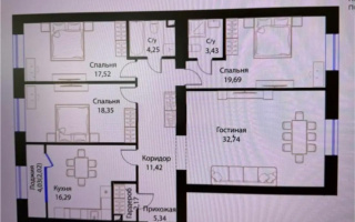 Продажа 4-комнатной квартиры, 135 м², ул. Жошы хана, дом  12/3 - Продажа  четырехкомнатных квартир в Астане