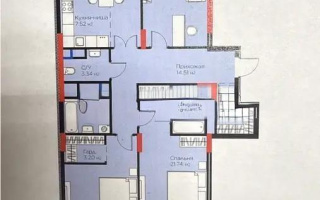 Продажа 4-комнатной квартиры, 114.16 м², ул. Рыскулова, дом  18 - Продажа  четырехкомнатных квартир в Астане с фото