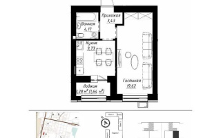 Продажа 1-комнатной квартиры, 38 м², ул. Айтматова, дом  1 стр - Продажа  однокомнатных квартир в Астане