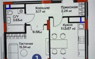 Продажа 1-комнатной квартиры, 38.3 м² - Продажа квартир в новостройках Астаны без посредников - страница 94