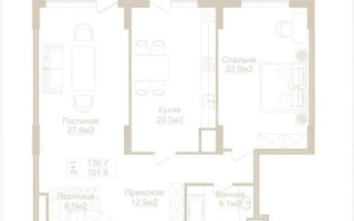 Продажа 3-комнатной квартиры, 130.7 м², ул. Тайманова, дом  151/1 - Продажа  трехкомнатных квартир в новостройках Алматы