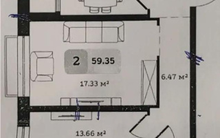 Продажа 2-комнатной квартиры, 59.35 м², ул. Туркестан, дом  115 - Продажа квартир в новостройках Алматы без посредников с фото