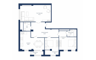 Продажа 3-комнатной квартиры, 144.09 м², ул. Акмешит, дом  19 - Продажа квартир в новостройках Астаны от застройщиков