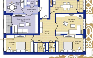 Продажа 3-комнатной квартиры, 97 м², пр. Туран, дом  83/1 - Продажа квартир в Астане