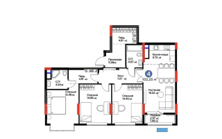 Продажа 4-комнатной квартиры, 102.25 м² - Продажа четырехкомнатных квартир от собственников в Астане - страница 11