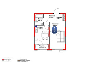 Продажа 1-комнатной квартиры, 44.44 м², мкр-н Гажайып, дом  11/19 - Продажа квартир в Алматы