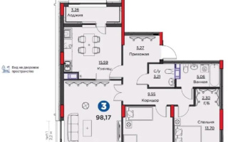 Продажа 3-комнатной квартиры, 100 м², пр. Мангилик Ел, дом  58 - Продажа  трехкомнатных квартир в новостройках Астаны