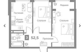 Продажа 3-комнатной квартиры, 52.5 м², ул. Бурундайская, дом  91а - Продажа  трехкомнатных квартир в новостройках Алматы без посредников с фото