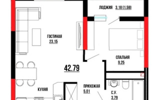 Продажа 2-комнатной квартиры, 42.79 м², ул. Е-429, дом  14/1 - Продажа квартир в Казахстане