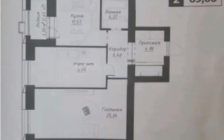 Продажа 2-комнатной квартиры, 69.66 м², ул. Калдаякова, дом  14 стр - Продажа  двухкомнатных квартир в Астане без посредников