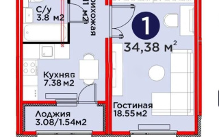 Продажа 1-комнатной квартиры, 34.38 м² - Продажа однокомнатных квартир от собственников в Астане - страница 3