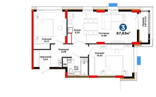 Продажа 3-комнатной квартиры, 67.83 м² - Продажа квартир в Астане - страница 5