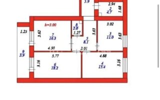 Продажа 3-комнатной квартиры, 86 м²