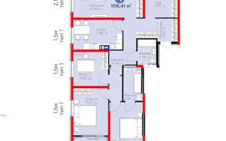 Продажа 4-комнатной квартиры, 108.41 м² - Продажа квартир от собственников в Алматы