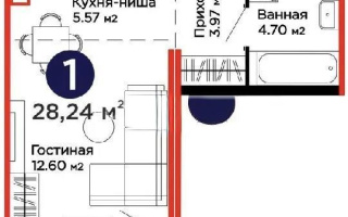 Продажа 1-комнатной квартиры, 28.2 м² - Продажа однокомнатных квартир от собственников в Астане - страница 27