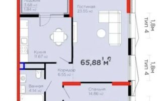 Продажа 2-комнатной квартиры, 65.88 м² - Продажа двухкомнатных квартир от собственников в Астане - страница 8