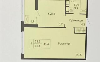 Продажа 1-комнатной квартиры, 44.3 м² - Продажа однокомнатных квартир в блочном доме в Астане - страница 3